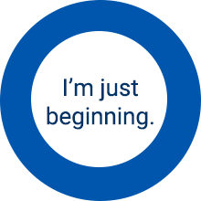 I'm just beginning